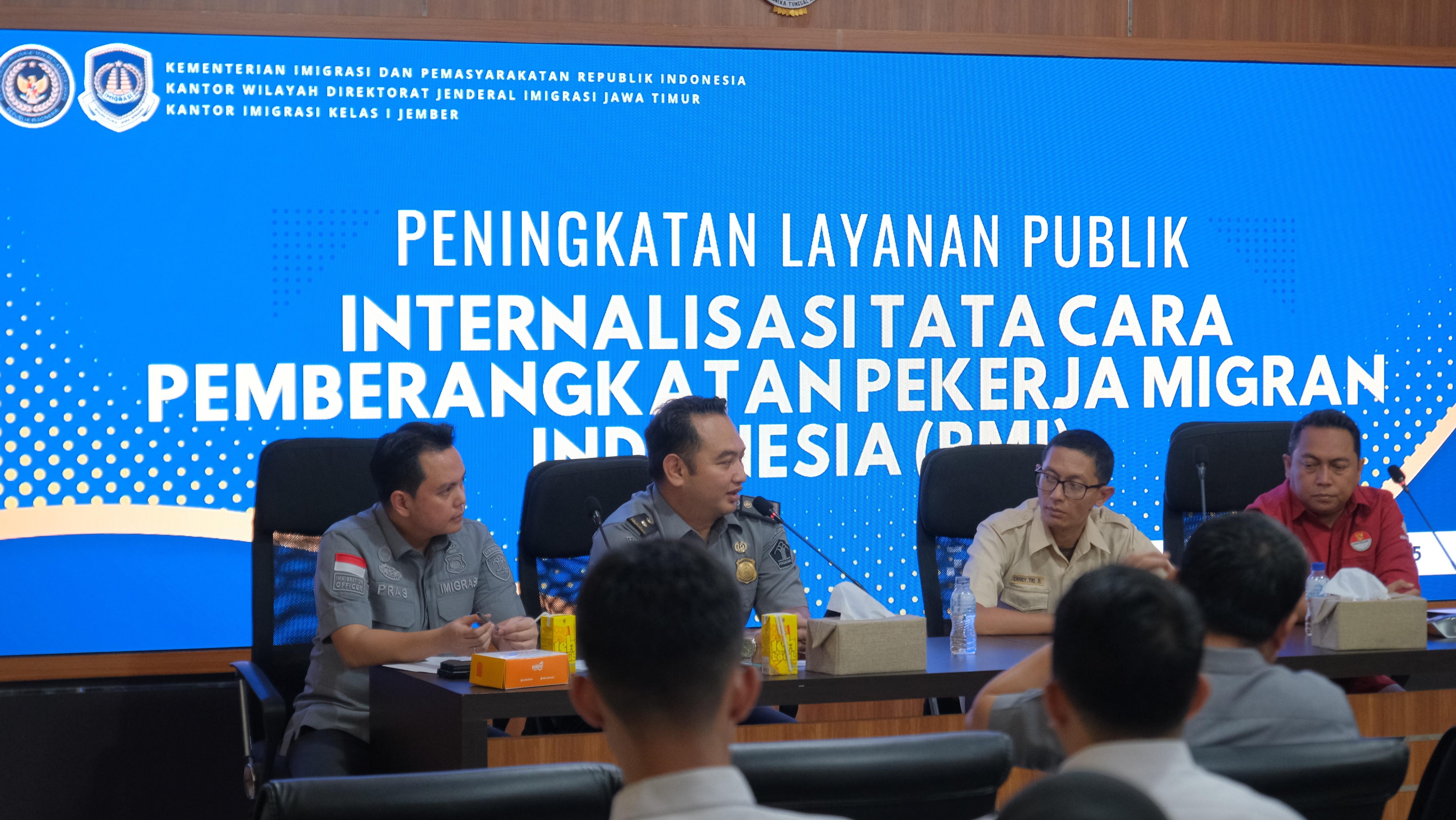 Sosialisasi Prosedur dan Verifikasi Dokumen PMI di Kantor Imigrasi Jember Oleh BP2MI: Menjaga Keamanan Pekerja Migran