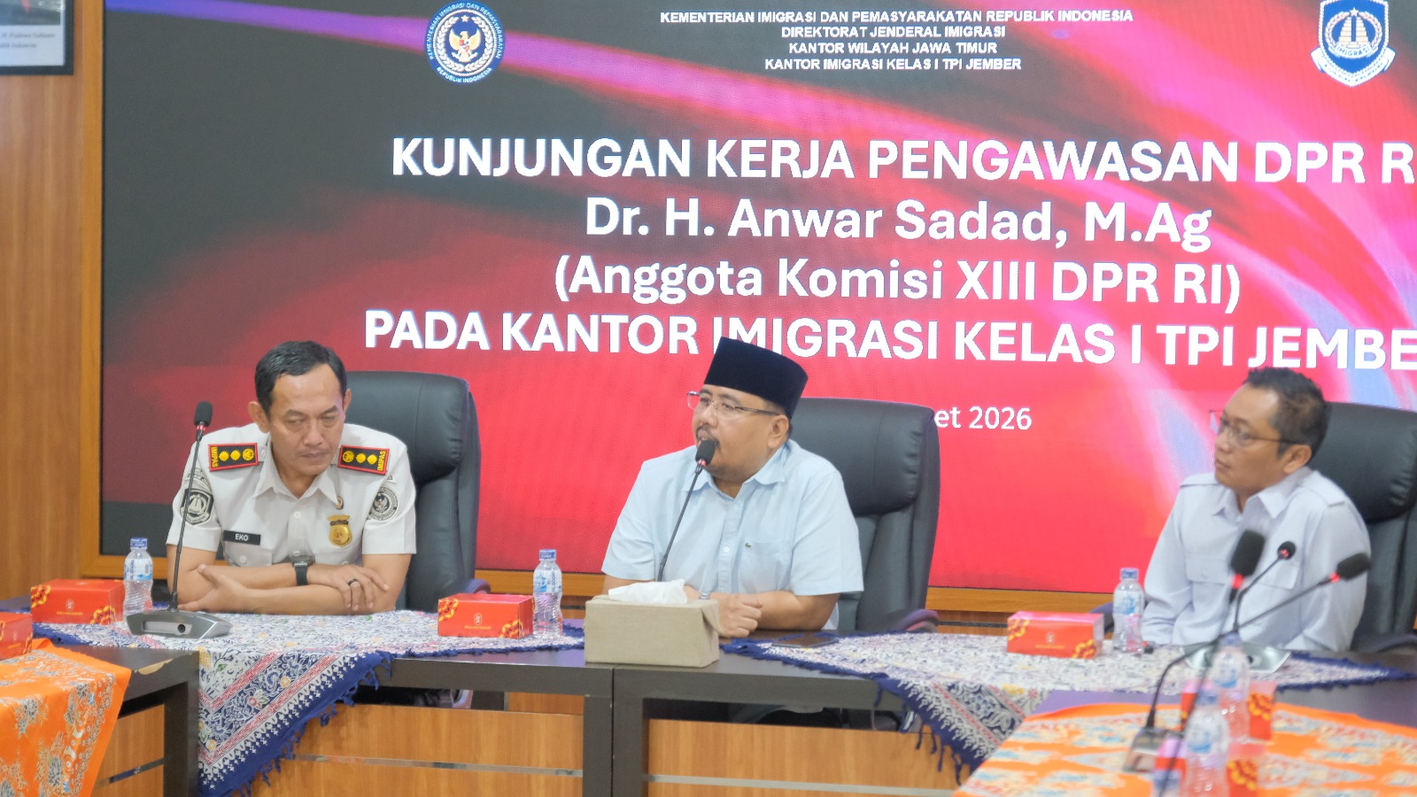 Kunjungan Kerja Komisi XIII DPR RI ke Kantor Imigrasi Kelas I TPI Jember